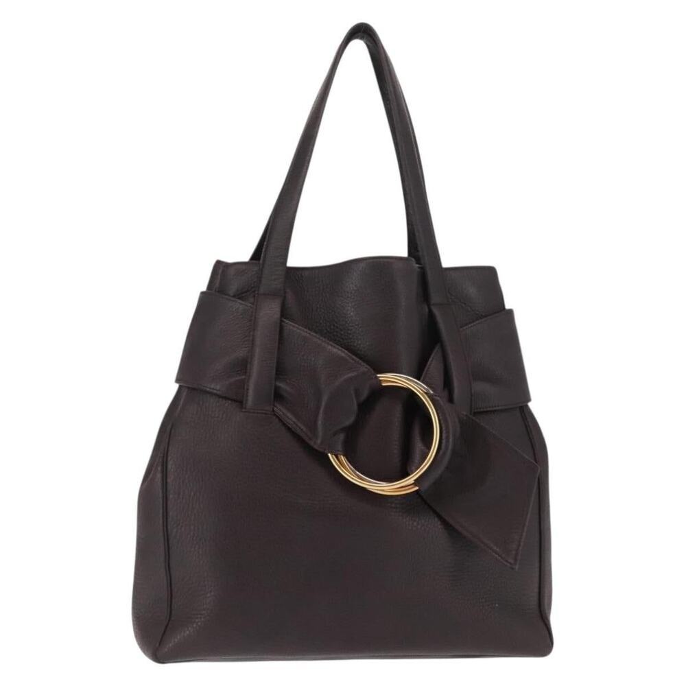 Cartier Leather Trinity Tote Bag Brown